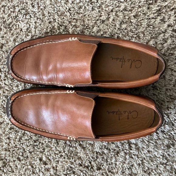 Cole Haan Men’s Tucker Venetian two-tone leather moccasin loafers size 9.5 M - Picture 2 of 4